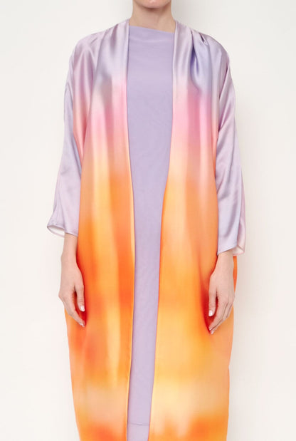 Kimono Joan lila naranja Capes & shawls Duyos 