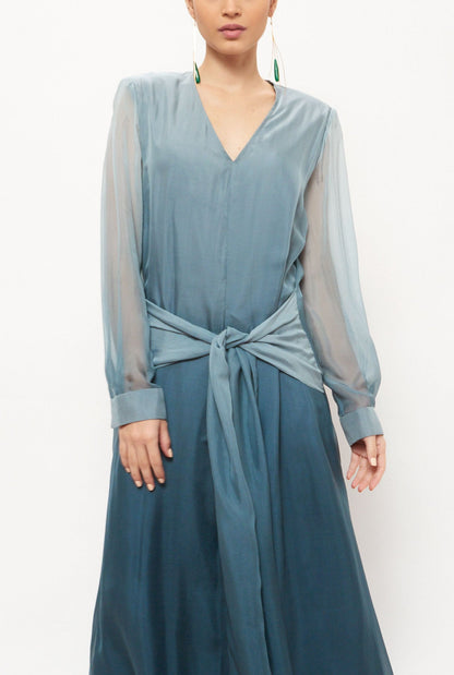 Knot dress blue - Unique piece Dress Miguel Marinero 