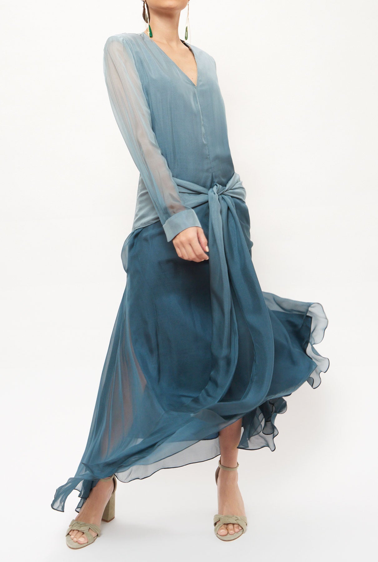 Knot dress blue - Unique piece Dress Miguel Marinero 