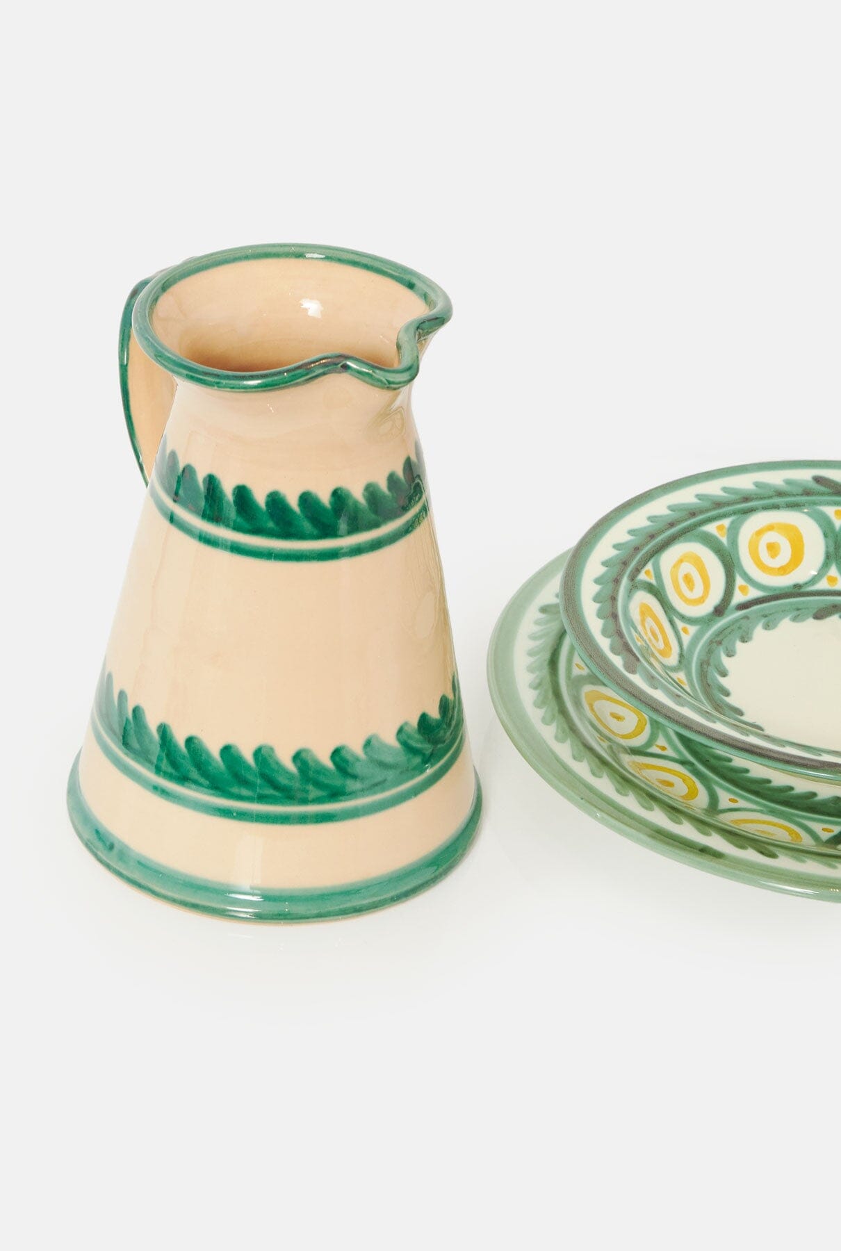 Laurel Terracota Jar or flower vase. Rustic Enamel Tableware Casa Tica 
