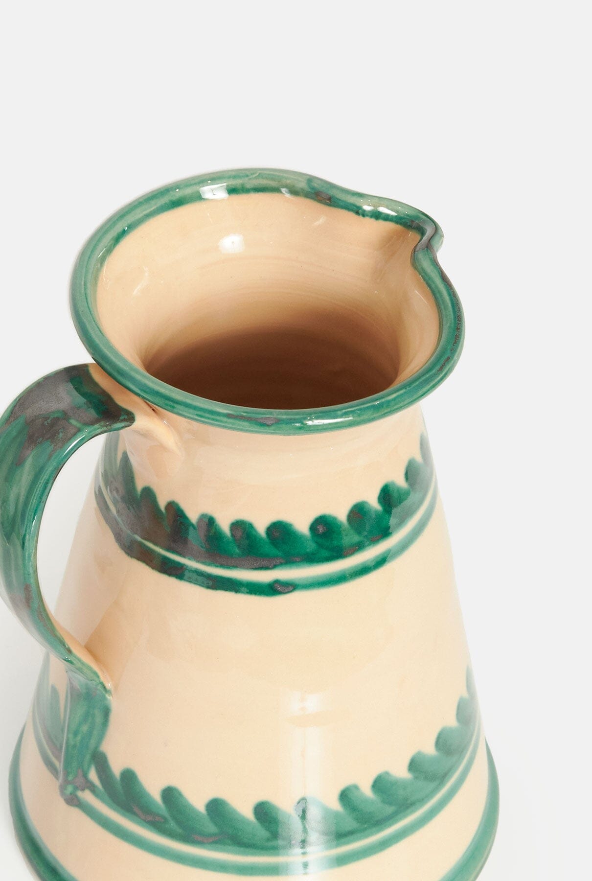 Laurel Terracota Jar or flower vase. Rustic Enamel Tableware Casa Tica 