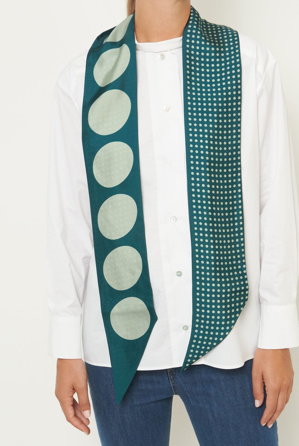 Lola scarf - verde Foulards & Scarves Van Hise 