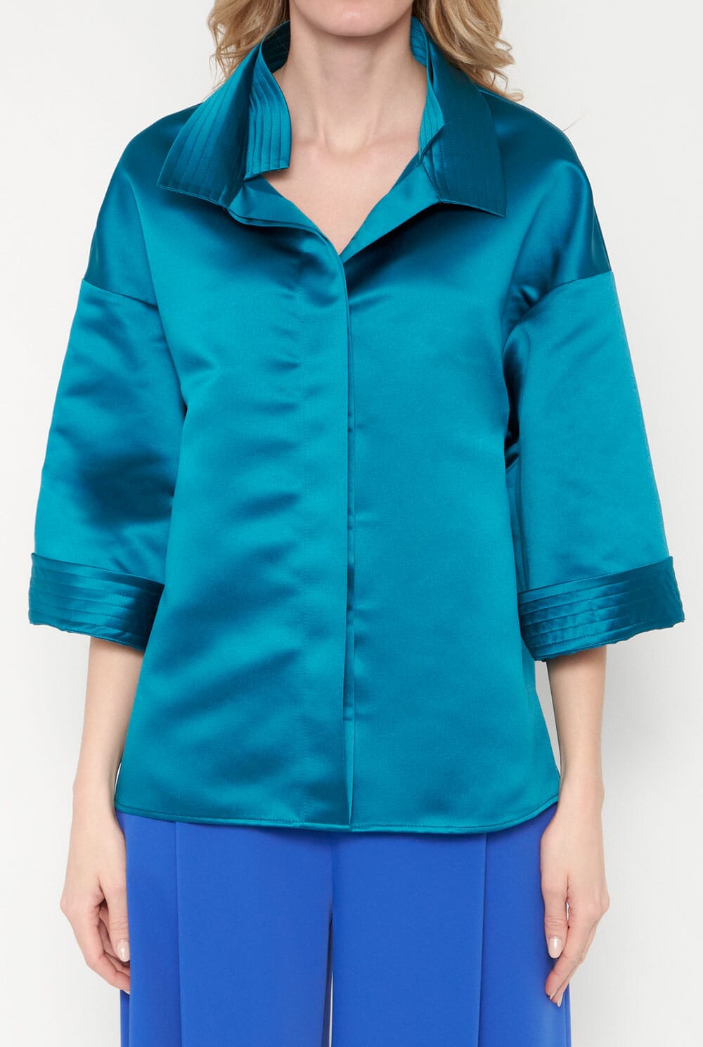 Luisa top turquoise Shirts & blouses Ulises Mérida 