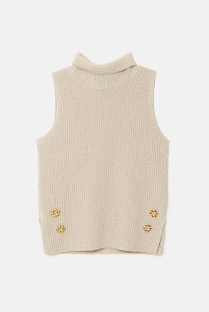 Maria roll-neck ivory jumper Laia Alen 