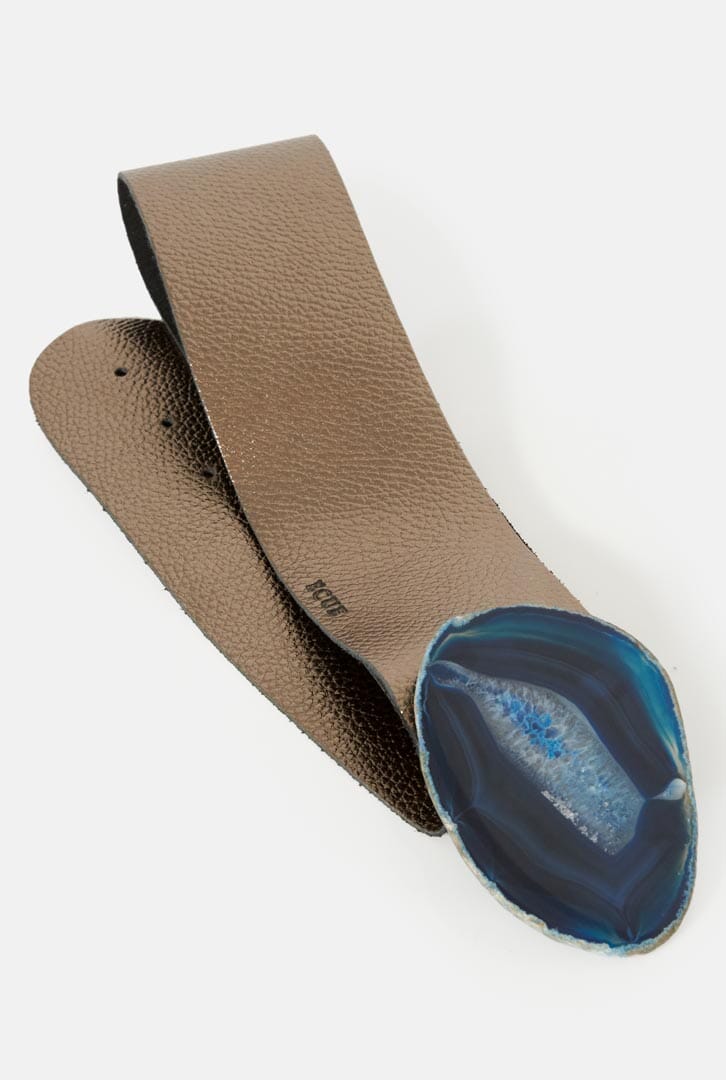 Maxi Belt - Cobre Ágata Azul Belts Ecue 