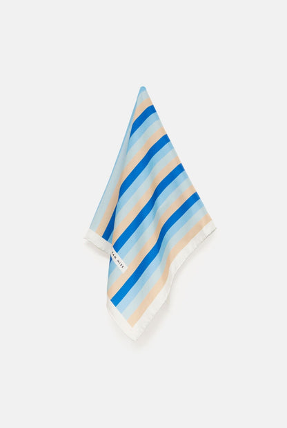 Med Stripe Bandana - azul Foulards & Scarves Van Hise 