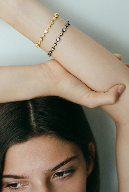 Midnight riviere bracelet Bracelets Leandra Studio 