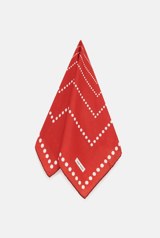 Mini Dot Scarf red Foulards & Scarves Van Hise 