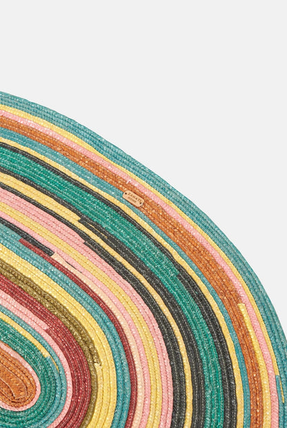 Multicolour Oval tapestry Accessories Zahati 