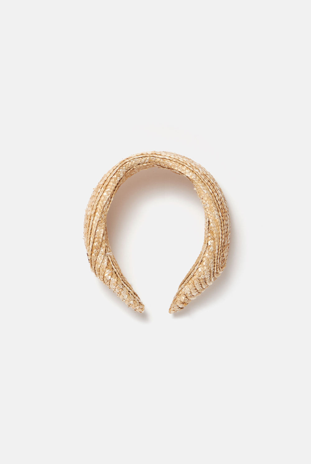 Natural raffia tall headband Earrings Zahati 