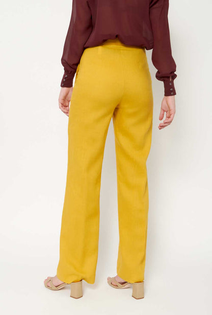 Nazaret Trousers Mustard Trousers Alava Brand 