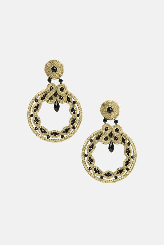 Oro & azabache earrings Earrings Musula Jewelry 
