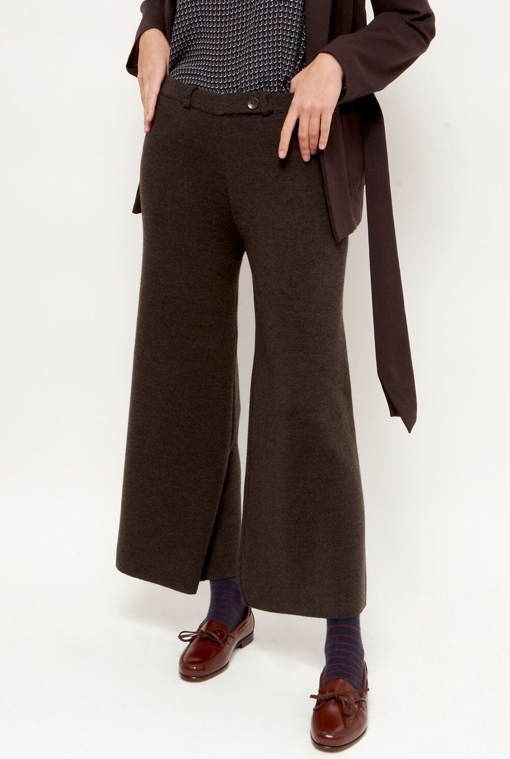 Pantalón farrah marrón Trousers Culto 1105 