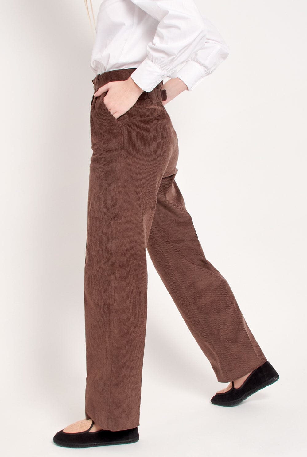 Pantalon Wynda Marron Trousers Kolonaki 