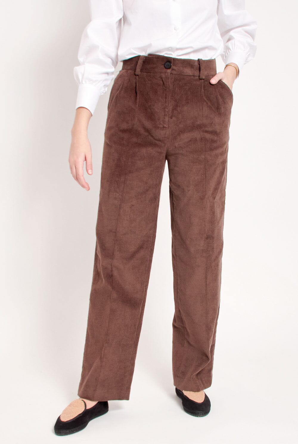 Pantalon Wynda Marron Trousers Kolonaki 