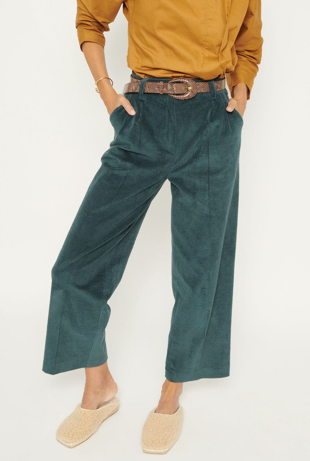 Pantalon Wynda Verde Trousers Kolonaki 
