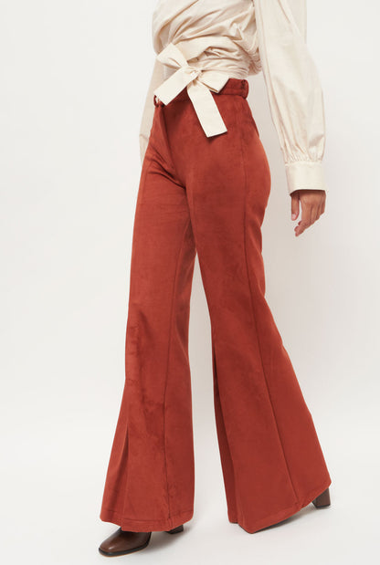 Pantalones Avedon Burgundy Trousers Wearitbe 