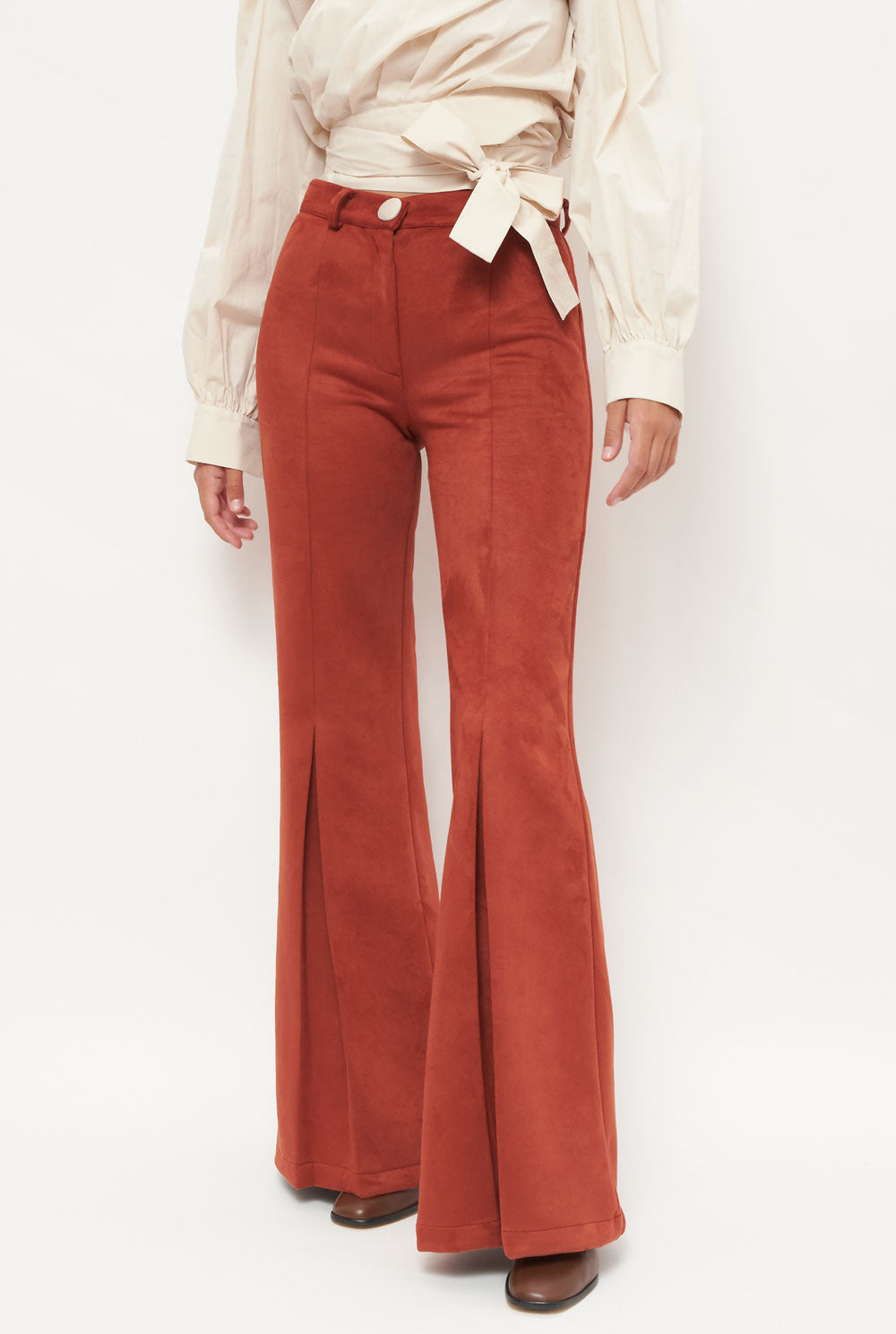 Pantalones Avedon Burgundy Trousers Wearitbe 