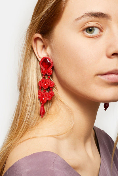 Passion Rouge XL Earrings earring Musula Jewels 