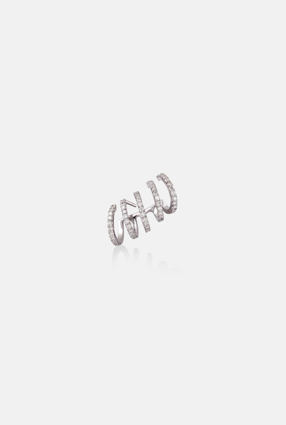 Pendiente Crawler Shewel - single unit Earrings Gold & Roses 