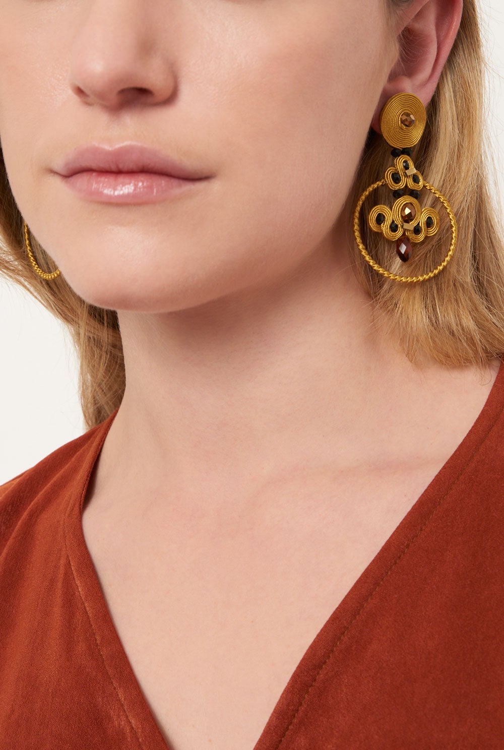 Pendientes Macaron Vainille earring Musula Jewels 