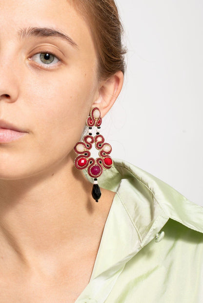 Pendientes María Antonieta Diana Earrings Musula Jewelry 