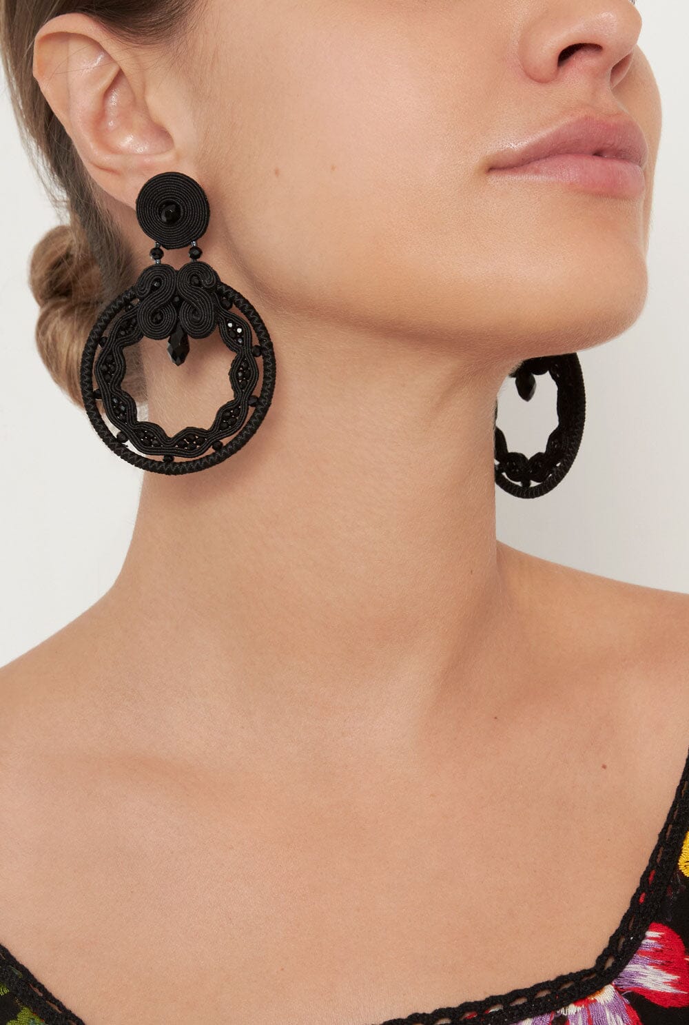 Pendientes Negro & Azabache Earrings Musula Jewelry 