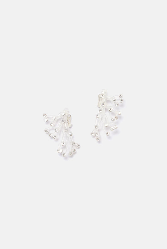 Pendientes Orietta Transparente Cristal Earrings Joaquin Blanco 