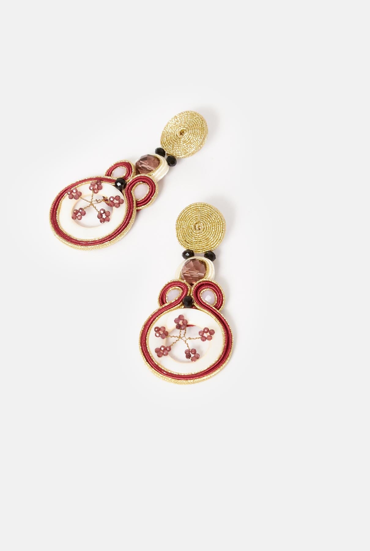 Pendientes Pink Blossom Earrings Musula Jewelry 