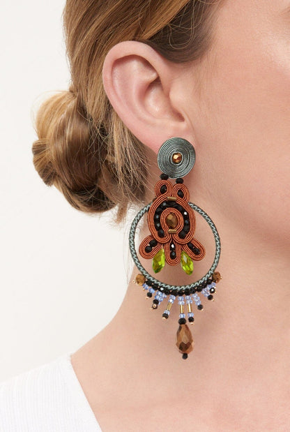 Pendientes Saint-Honore Choco Earrings Musula Jewelry 