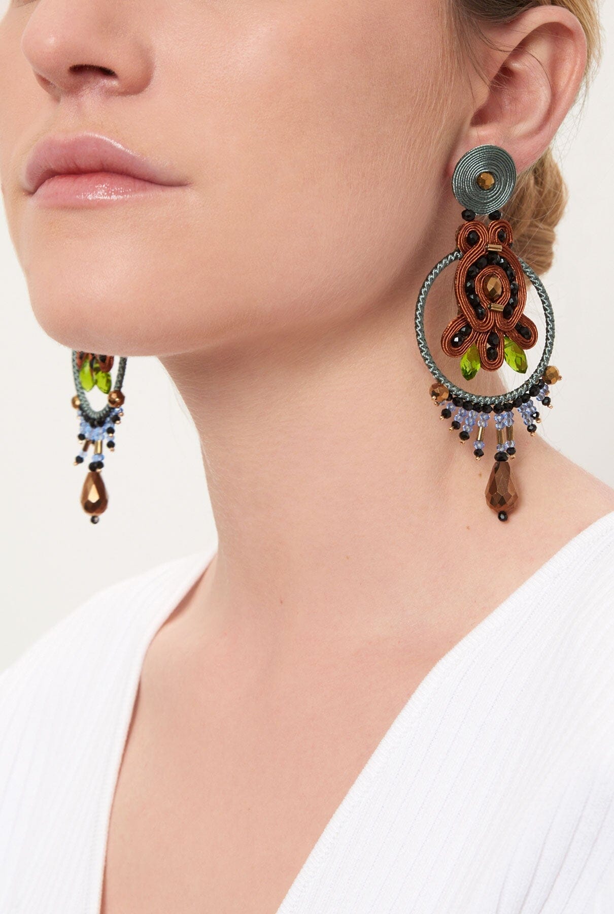 Pendientes Saint-Honore Choco Earrings Musula Jewelry 