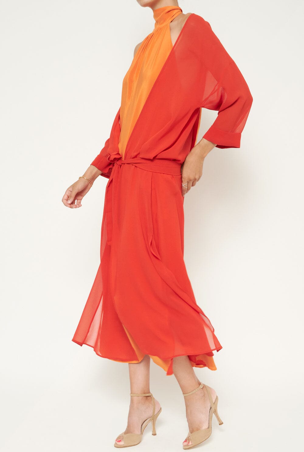 Persefone Red Kimono capes & shawls Atelier Aletheia 
