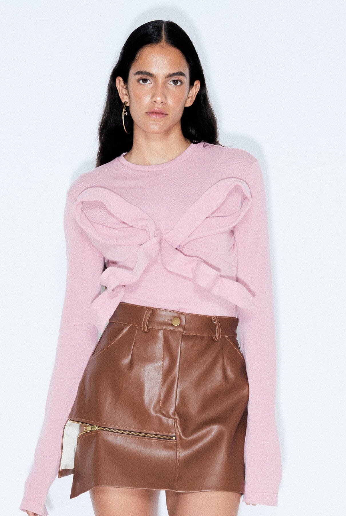 Pink bow jumper Sweaters Habey Club 