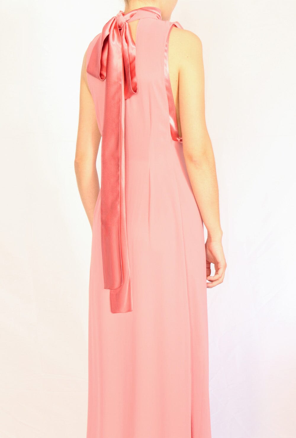 Pink Satin Dress Dresses Habey Club 