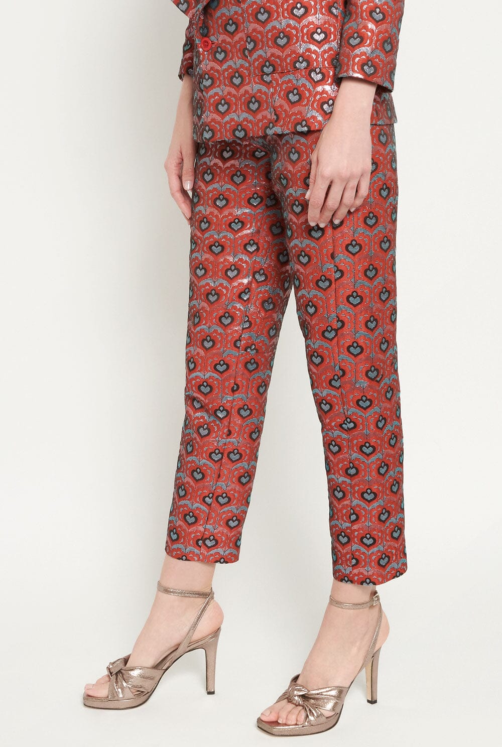 Red Prune Trousers Trousers BYAN Concept 
