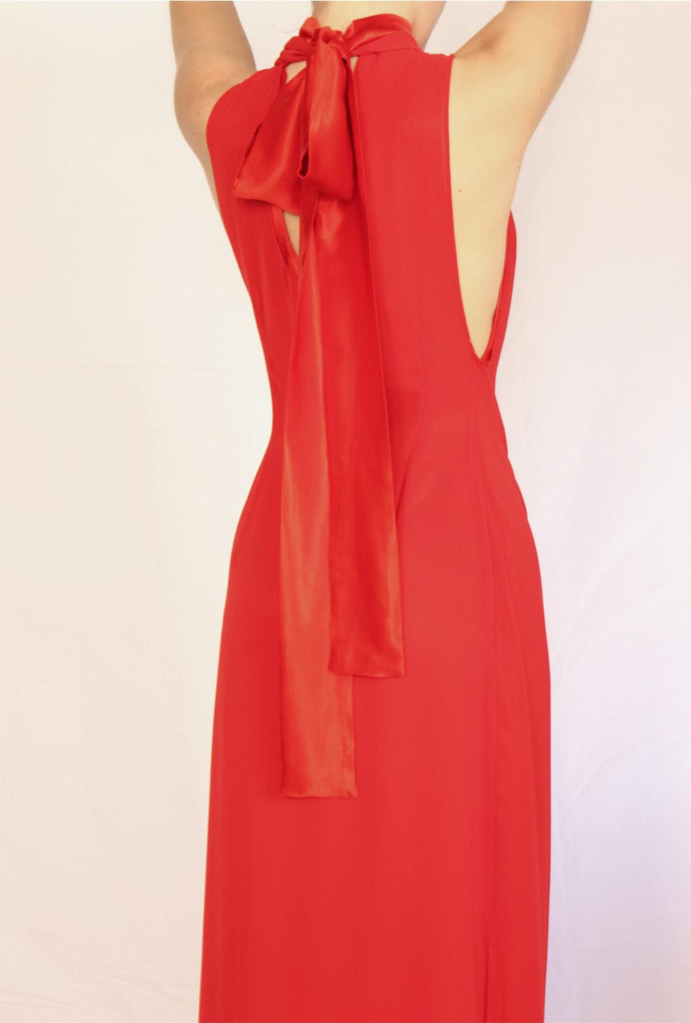 Red Satin Dress Dresses Habey Club 