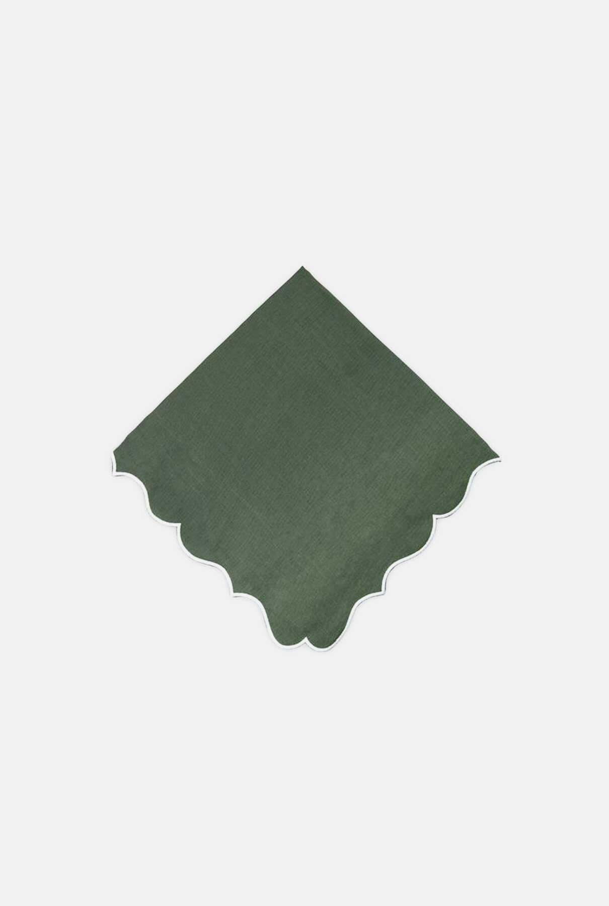 Riffle Green Alhambra napkin Tablewear Los Encajeros 