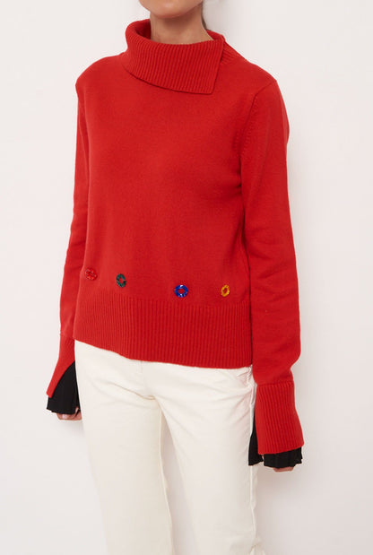 Silvia Red Sweater jumper Laia Alen 