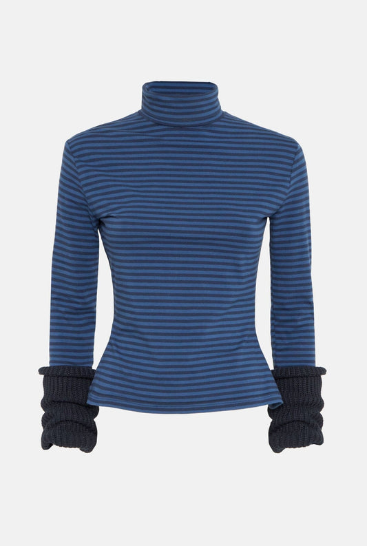 Striped navy blue jumper Sweaters Habey Club 