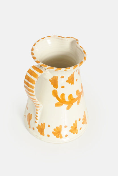 Terracota Jar or flower vase. Floral print Tableware Casa Tica 