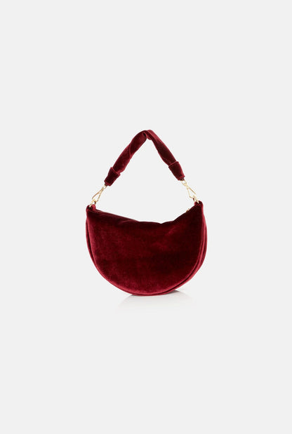 The Baby Gondola bag velvet Burgundy Hand bags The Bag Lab 