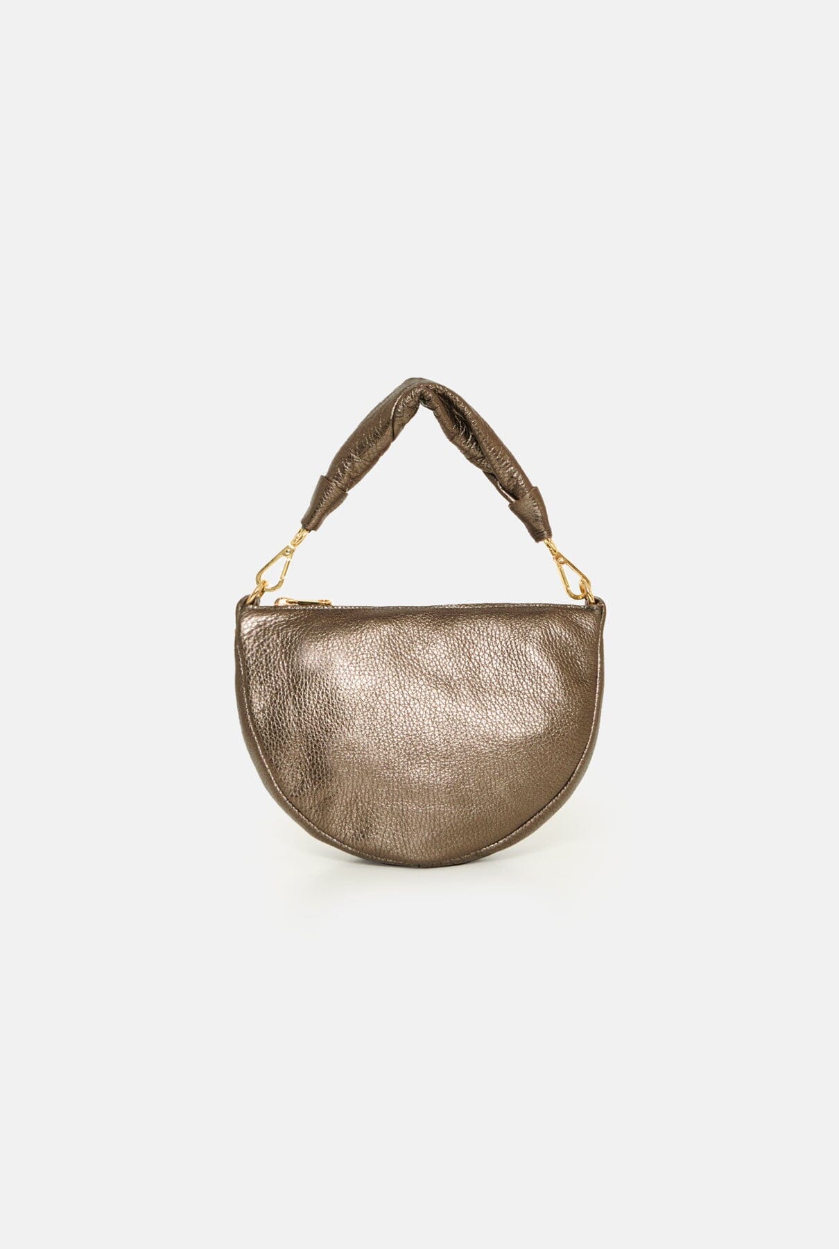 The Baby Gondola Piel Metalizada Bronce Hand bags The Bag Lab 