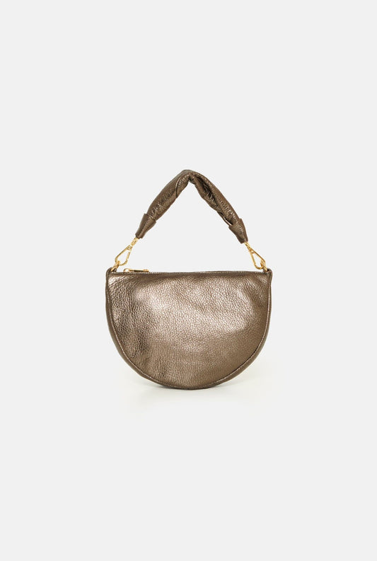 The Baby Gondola Piel Metalizada Bronce Hand bags The Bag Lab 