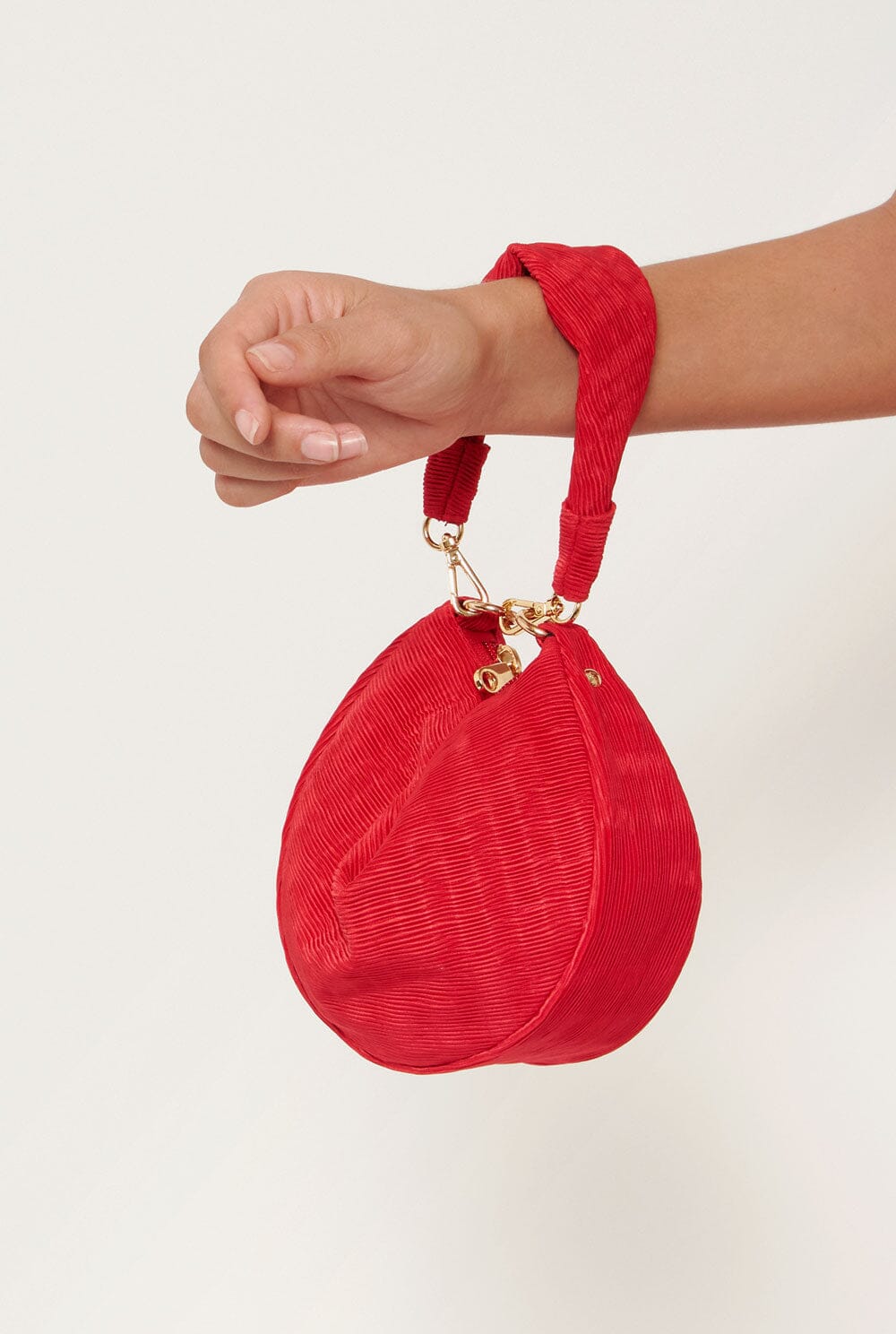 The Baby Gondola Raso Plisé red Hand bags The Bag Lab 