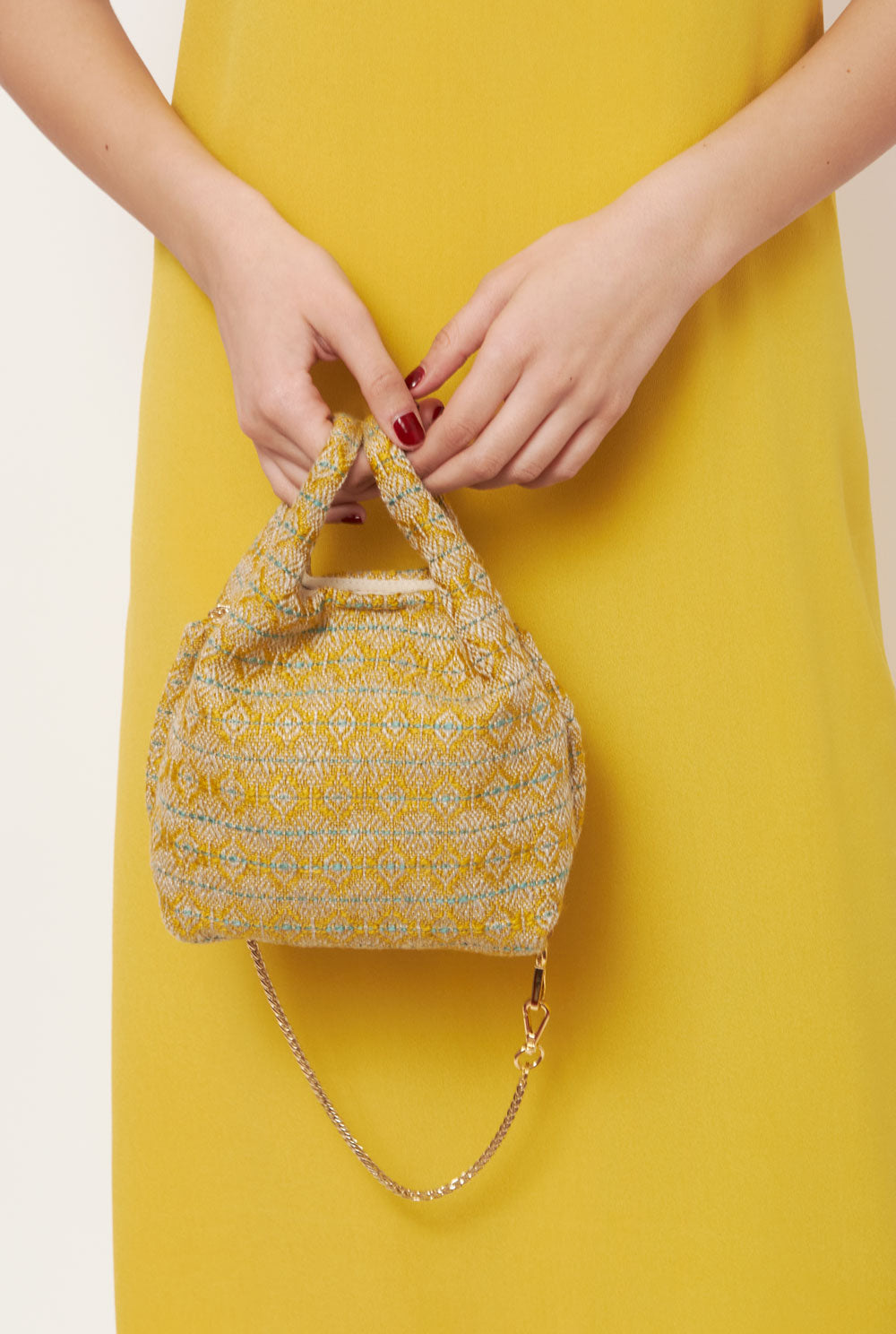 The baby Julia Bag Floral Yellow bag The Bag Lab