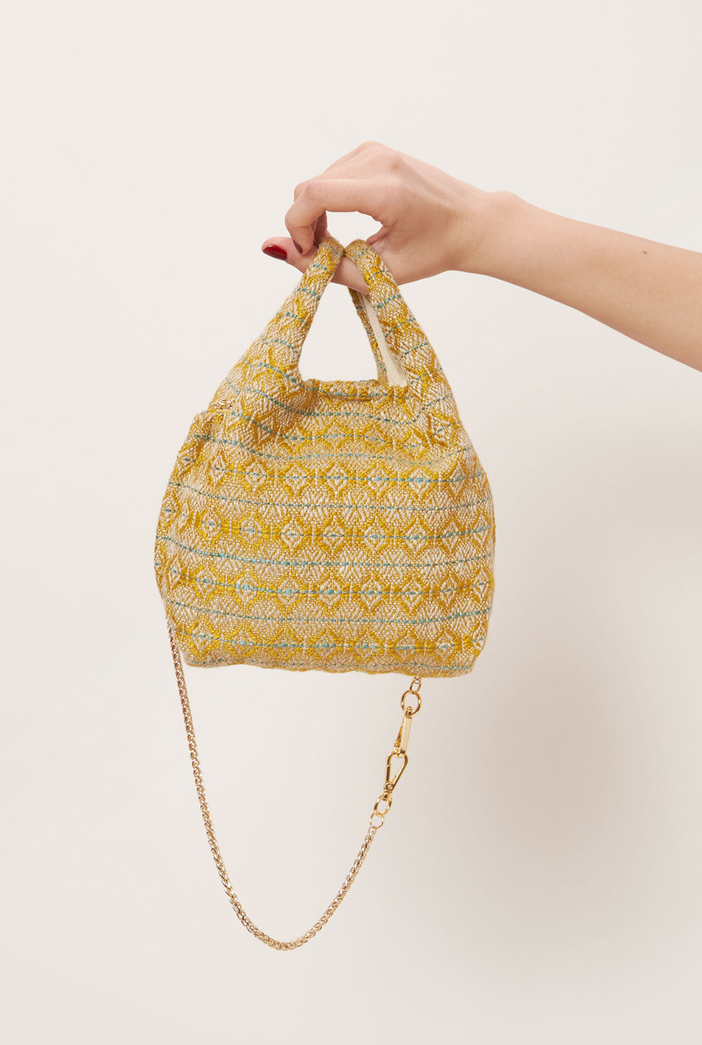The baby Julia Bag Floral Yellow bag The Bag Lab