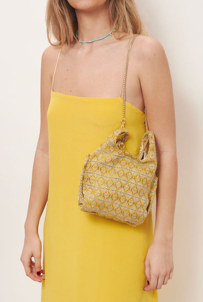 The baby Julia Bag Floral Yellow bag The Bag Lab