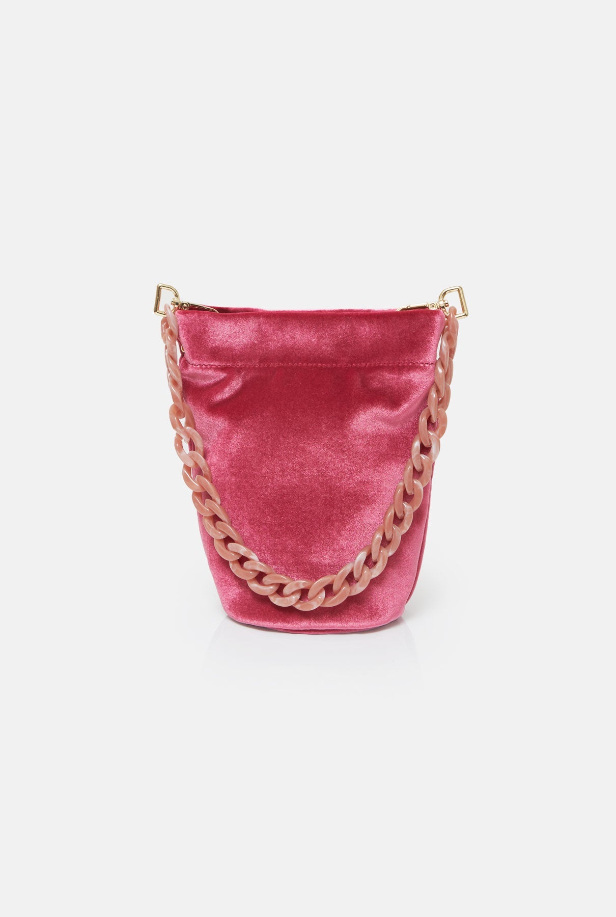 The Mini Cube Bag velvet pink bag The Bag Lab