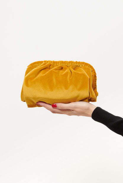 The mini Zumaia bag new velvet ocre Mini bags The Bag Lab 