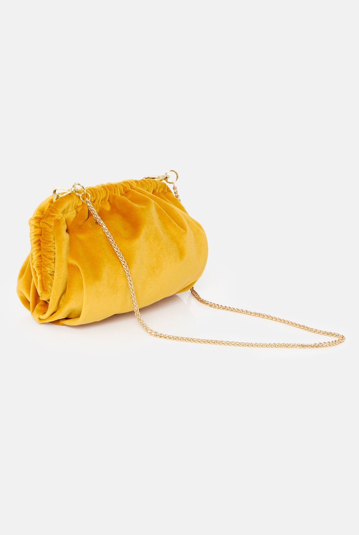 The mini Zumaia bag new velvet ocre Mini bags The Bag Lab 